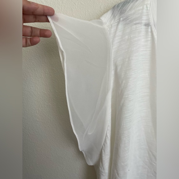 DG2 White Sheer Ruffle Top - Picture 5 of 10